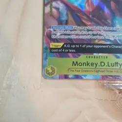 Bandai One Piece CCG Monkey.D.Luffy SR OP07-109 Awakening Holo 6000 Power - Image 4