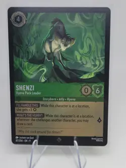 Disney Lorcana Shenzi - Hyena Pack Leader 87/204 Cold Foil Fabled Super Rare - Image 1