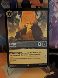 Disney Lorcana - 188/204 - Simba, Future King Common NM/MT - Image 1