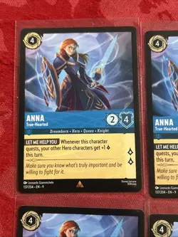 4x Disney Lorcana - Fabled - Anna - True-Hearted - 137/204 x4 - Image 2
