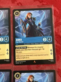 4x Disney Lorcana - Fabled - Anna - True-Hearted - 137/204 x4 - Image 3