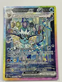 Pokemon TCG Vaporeon EX Sir 149/131 Prismatic Evolutions. Read description - Image 1