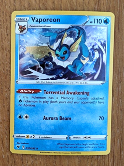 Vaporeon 030/185 ~ Alternate COSMO Holo ~ Promo Eevee Collection ~ Pack Fresh!! - Image 2