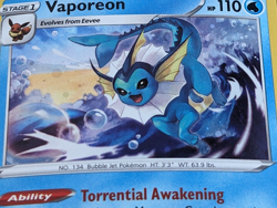 Vaporeon 030/185 ~ Alternate COSMO Holo ~ Promo Eevee Collection ~ Pack Fresh!! - Image 4