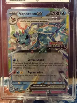 Vaporeon Ex - 023/131 - Prismatic Evolutions - Holo Stamped - ACE 10 Gem Mint - Image 2
