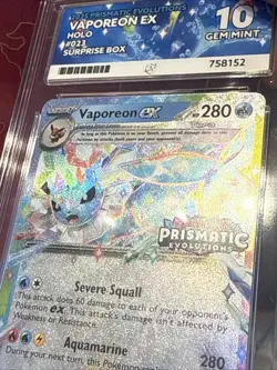 Vaporeon Ex - 023/131 - Prismatic Evolutions - Holo Stamped - ACE 10 Gem Mint - Image 4