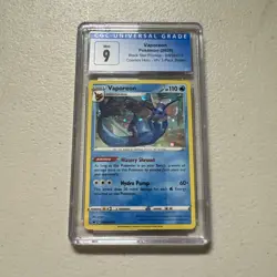 2020 Pokemon Cosmos Holo Black Star Promo Vaporeon #SWSH072 CGC 9 Mint - Image 1
