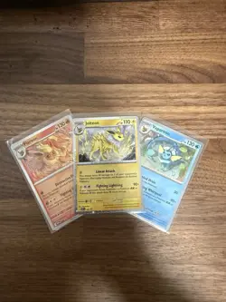 Joleon Flareon Vaporeon Bundle Pokemon Card Holo Rare - Image 1