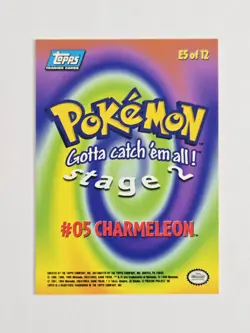 Charmeleon E5 Of 12 Topps Blue Label Non Holo Pokemon Card Sku850 - Image 2