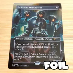 1x Academy Manufactor, Foil - Secret Lair Fallout Bonus Card 7094, Magic MTG NM - Image 1
