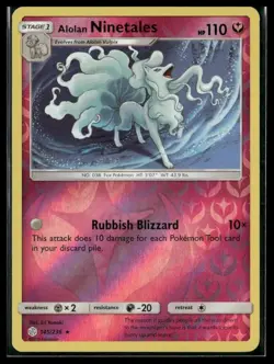 Alolan Ninetales #145/236 SM - Cosmic Eclipse Reverse Holo Rare | Pokemon - Image 1