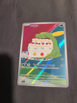 Pokemon Gulpin TCG Rare Holo Illustration Card 154/142 Sv07 Stellar Crown - Image 1