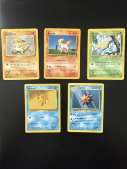 Pokemon Base Set - 5 Card Common Lot - Image 1