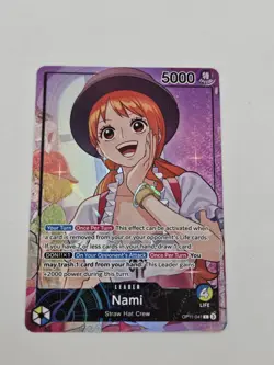 One Piece card game Whole Cake Island Nami Playmat and Card english - Image 3