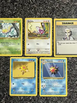 1999 Pokemon Cards Lot Of 5 Base Set - Image 1
