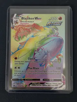 Blaziken VMAX 200/198 Chilling Reign Rainbow Secret Rare Card - Image 1