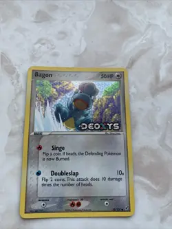 Pokemon 2005 Vintage Bagon Reverse Holo Foil Card 52/107 EX Deoxys Stamped - Image 1