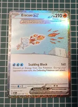 Eiscue EX 222/197 Special Illustration Rare Obsidian Flames Pokemon Card English - Image 2