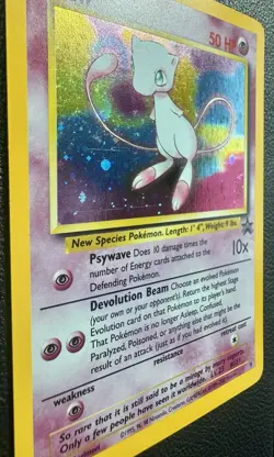 Pokemon Mew #9 Holo Black Star Promo WOTC 2000 Vintage TCG Card NM - Image 2