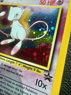 Pokemon Mew #9 Holo Black Star Promo WOTC 2000 Vintage TCG Card NM - Image 3