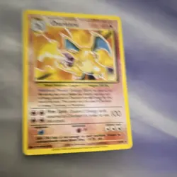 Pokemon Charizard Base Set Holo Rare 4/102 English 1999 TCG Card - Image 1