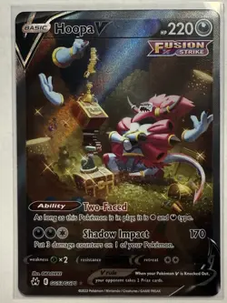 Pokemon Crown Zenith Galarian Gallery Hoopa v Ultra Rare Holo Card GG53/GG70 - Image 1
