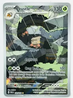 Pokemon Crustle 183/182 SV04: Paradox Rift Illustration Rare Full Art Holo Card - Image 1