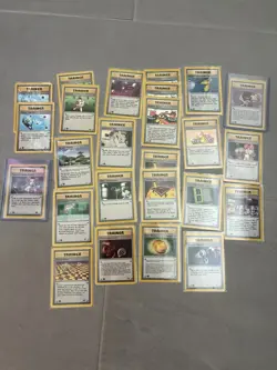 Pokemon TCG Set of 25 Trainer 1st Ed Cards. - Image 1