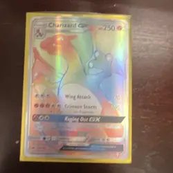 Charizard GX Rainbow Rare Secret 150/147 Sm-Burning Shadows Pokemon TCG Card - Image 1