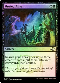 NM Foil Buried Alive, MGT, Modern Horizons 3, Magic the Gathering, 273 - Image 1