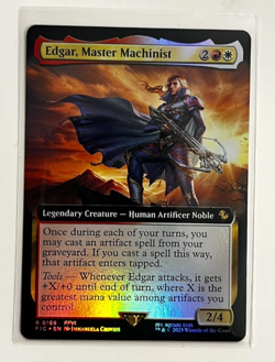 MTG – Final Fantasy – Edgar, Master Machinist Extended Foil - Rare 0169 - Image 1