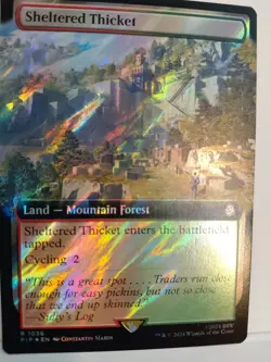 Sheltered Thicket (Extended Art) (Surge Foil) Universes Beyond: Fallout Foil - Image 1