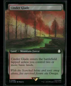 Universes Beyond: Fallout #490 Cinder Glade (Extended Art) Foil - Image 1