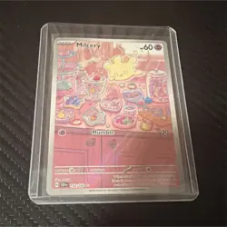Pokemon Milcery 152/142 SV07: Stellar Crown Illustration Rare Holo 60 HP Mumble - Image 1