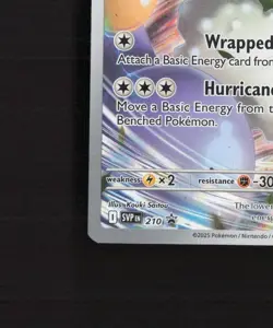 Tornadus SVP 210 Scarlet & Violet Full Art Black Star Promo Holo Pokemon Card NM - Image 5