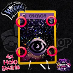 Pokemon League Promo HOLO Psychic Energy 4 SWIRLS! Vintage 2002 MP - Image 1