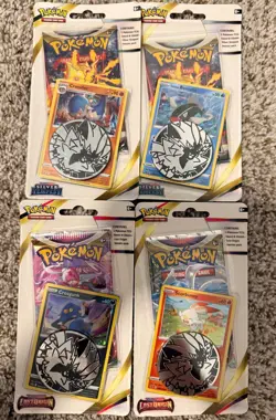 Pokemon TCG: Lost Origin + Silver Tempest Checklane Blister Booster Packs x 4 - Image 1
