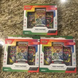 Pokemon First Partner Illustration Collection Sealed 3 Boxes - Image 1