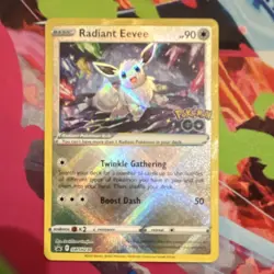Pokemon TCG Radiant Eevee SWSH230 Sword & Shield Promo Card Near Mint Condition - Image 1
