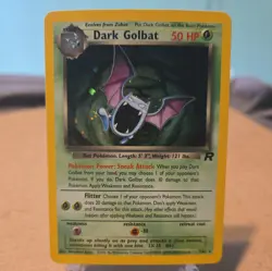 DARK GOLBAT #7/82 HOLO - Vintage Pokemon Team Rocket Set LP - Image 1