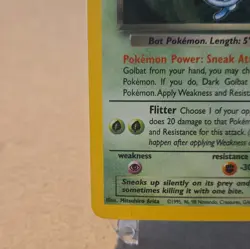 DARK GOLBAT #7/82 HOLO - Vintage Pokemon Team Rocket Set LP - Image 5