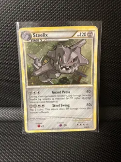 2010 Pokemon HeartGold & SoulSilver Steelix Holo 24/95 - Image 1