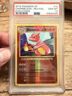 2016 Pokemon XY Charmeleon Reverse Foil Evolutions 10/108 PSA 10 Gem Mint - Image 1