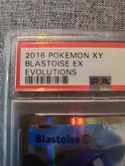 2016 Pokemon XY Blastoise EX EVOLUTIONS PSA 8 - Image 2