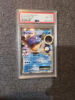 2016 Pokemon XY Blastoise EX EVOLUTIONS PSA 8 - Image 5
