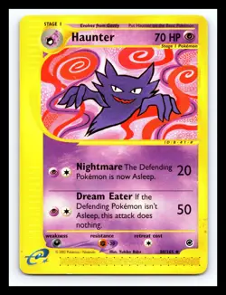 💥 HAUNTER 2002 Pokemon Vintage # 80/165 Expedition E-Reader Non Holo Foil - Image 1