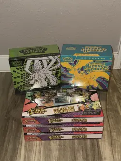 Ascended Heroes Etb, Pokemon Center Perfect Order Etb, 3x Deluxe Pin Collection - Image 3