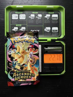 Pokemon TCG Mega Evolution Ascended Heroes Heavy 22.78g Sealed Booster Pack - Image 1