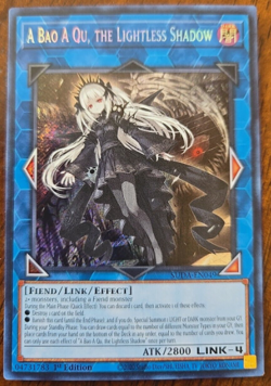 Yu-Gi-Oh! - A Bao A Qu, the Lightless Shadow SUDA-EN049 -Supreme Darkness 1st Ed - Image 1