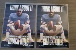 (2) 1991 Pro Set Warren Moon Crack Kills Error And Corrected Card MINT - Image 1